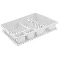 TONTARELLI DRIPPER WITH TRAY, LARGE, 38x47x9cm, WHITE - Draining Board