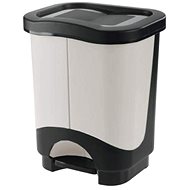 Tontarelli Idea Waste Bin 10,5+10,5L Black/Cream - Rubbish Bin