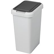 Tontarelli Waste Bin Touch & Lift 25L Cream/Grey - Rubbish Bin