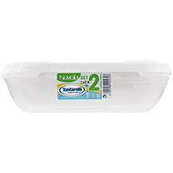 Tontarelli NUVOLA Set of food jars 2 × 2 l white rectangle - Food Container Set