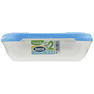 Tontarelli NUVOLA Set of food jars 2 × 2 l blue rectangle - Food Container Set