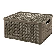 Tontarelli Box with Lid Arianna 13L Brown - Storage Box