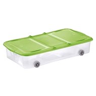 Tontarelli STOCK Box, 27,5l with Lid, Transparent/Green - Storage Box