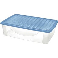 Tontarelli DODO STOCK-BOX with Lid 36,5l, Transparent/Light Blue - Storage Box