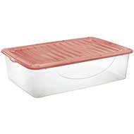 Tontarelli DODO STOCK-BOX, with Lid, 36,5l, Transparent/Red - Storage Box