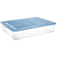 Tontarelli DODO STOCK-BOX with Lid, 56,4l, Transparent/Light Blue - Storage Box
