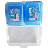 Tontarelli Box for Protective Equipment, Set of 5, Transparent and Blue - Storage Box