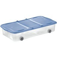 Tontarelli STOCK Box 27,5l with Lid, Transparent/Light Blue - Storage Box