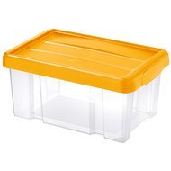Tontarelli PUZZLE Box s víkem 5 l, transparent/oranžová - Úložný box