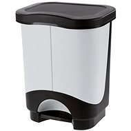 Tontarelli Idea Abfallbehälter 2 × 10,5 l hellgrau - Mülleimer