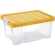 Tontarelli PUZZLE CLIP Box s víkem 14 l transparent/oranžová - Úložný box