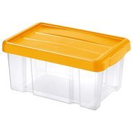 Tontarelli PUZZLE Box 14 l s víkem transparent/oranžová - Úložný box