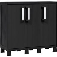 TOOMAX Garden cabinet GARAGE MIDI TRIO LOW, black - Workshop Cabinet