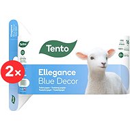TENTO Ellegance Blue Decor 32 pcs - Toilet Paper