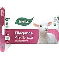 TENTO Ellegance Pink Decor (16 pieces) - Toilet Paper