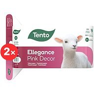 TENTO Ellegance Pink Decor 32 pcs - Toilet Paper