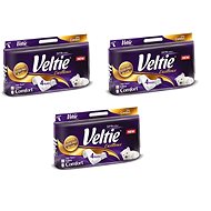 VELTIE Excellence White Toilet Paper 3x8 rolls - Kit