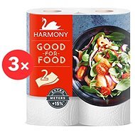 HARMONY Good For Food (3 × 2 db. ), Kétrétegű - Konyhai papírtörlő