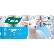 TENTO Ellegance Blue Decor (8 pcs) - Toilet Paper