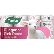 TENTO Ellegance Pink Decor (8 ks) - Toaletný papier
