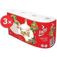 LINTEO Christmas, 3 layers (3 × 8 pcs) - Toilet Paper