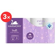 HARMONY SOFT FLORA AROMA 3 × 8 - Toilet Paper