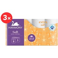 HARMONY SOFT CREAM AROMA 3 × 8 - Toilet Paper