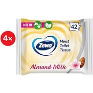 ZEWA Almond Milk Nedves toalettpapír (4× 42 db) - Nedves wc papír