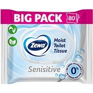 ZEWA Sensitive vlhčený toaletní papír Big Pack (80 ks) - Moist toilet paper