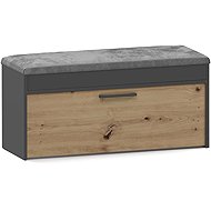 TOPESHOP Shoe rack Parma Antracit Artisan - Shoe Rack