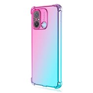 TopQ Cover Xiaomi Redmi 12C Shock rainbow mint-pink 96114 - Phone Cover