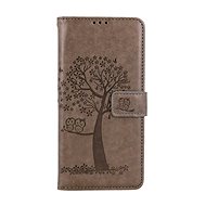 TopQ Case Xiaomi Redmi Note 12S book Grey tree owls 106879 - Phone Case