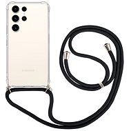 TopQ Kryt Samsung S23 Ultra s černou šňůrkou průhledný 106719 - Phone Cover