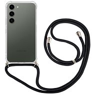 TopQ Cover Samsung S23 with black cord transparent 106696 - Phone Cover