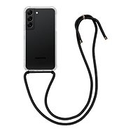 TopQ Cover Samsung S22 5G with black cord transparent 93441 - Phone Cover