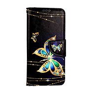 TopQ Case Xiaomi Redmi Note 12S booklet Golden butterfly 107410 - Phone Case