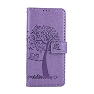 TopQ Case Xiaomi Redmi Note 12 Pro+ 5G book Light purple tree owls 106884 - Phone Case