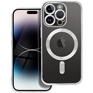 TopQ Kryt Electro iPhone 14 Pro MagSafe so strieborným rámčekom 108464 - Kryt na mobil