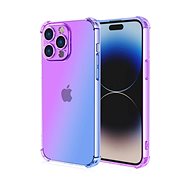 TopQ Cover iPhone 15 Pro Shock iridescent purple-blue 99700 - Phone Cover