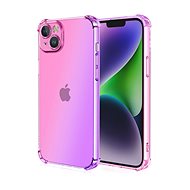 TopQ Cover iPhone 15 Shock rainbow pink-purple 99693 - Phone Cover