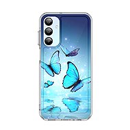 TopQ Cover Image Samsung A17 hard Blue butterflies 141568 - Phone Cover