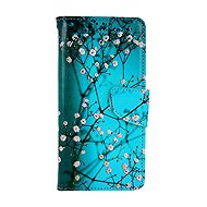 TopQ Case Samsung A17 Blue with flowers 142217 - Phone Case