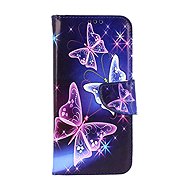 TopQ Case Samsung A17 Blue with butterflies 142216 - Phone Case
