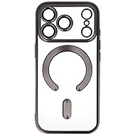 TopQ Metallic MagSafe Back Cover for iPhone 17 Pro Max Titanium - Phone Cover