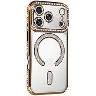 TopQ Back cover Bling Magsafe for iPhone 17 Pro Max gold - Phone Cover