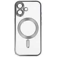 TopQ Metallic MagSafe Back Cover for iPhone 17 Silver - Phone Cover