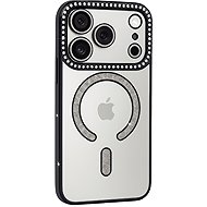 TopQ Back cover Bling Magsafe for iPhone 17 Pro Max black - Phone Cover