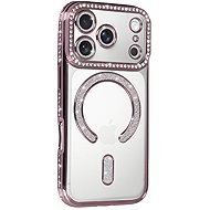 TopQ Back cover Bling Magsafe for iPhone 17 Pro pink - Phone Cover