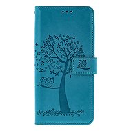 TopQ Flip Case for Xiaomi Redmi Note 14 Turquoise Owl Tree - Phone Case