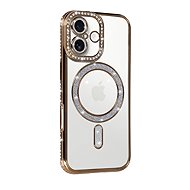 TopQ Back cover Bling Magsafe for iPhone 17 gold - Phone Cover